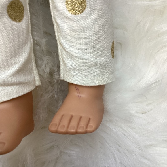 Pottery Barn Kids Unicorn Götz Doll w/Pajamas Blonde Hair Blue Eyes 18” Doll - Picture 13 of 14